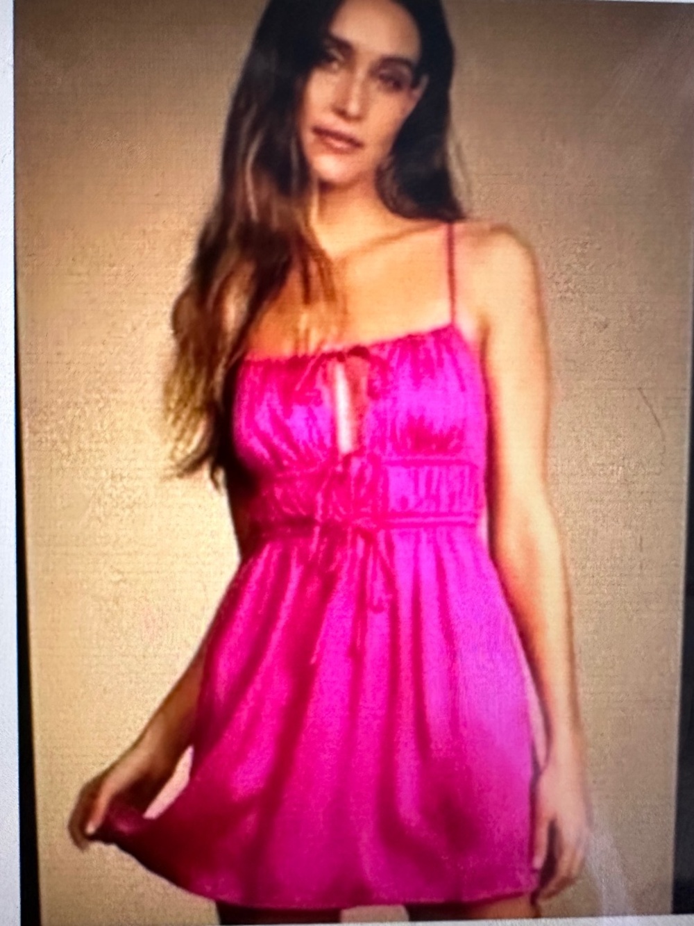 Free People Meant to Be Magenta Mini Dress